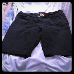Faded glory, black, Bermuda shorts.